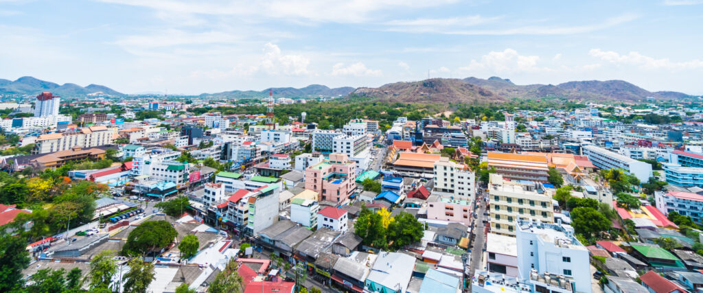 A view of a village in hua hin, where thai nexus helps with lost packages for smooth delivery